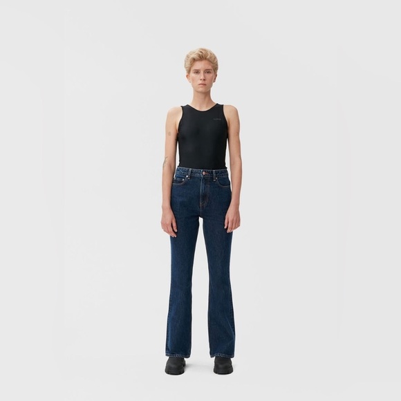 Ganni Denim - Ganni denim rigid Betzy jeans NWT , sz : 28